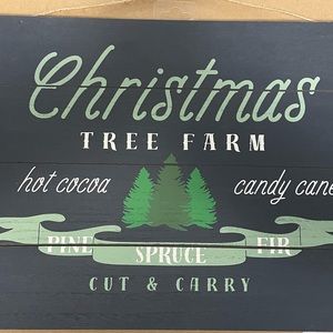 Christmas tree farm wall decor